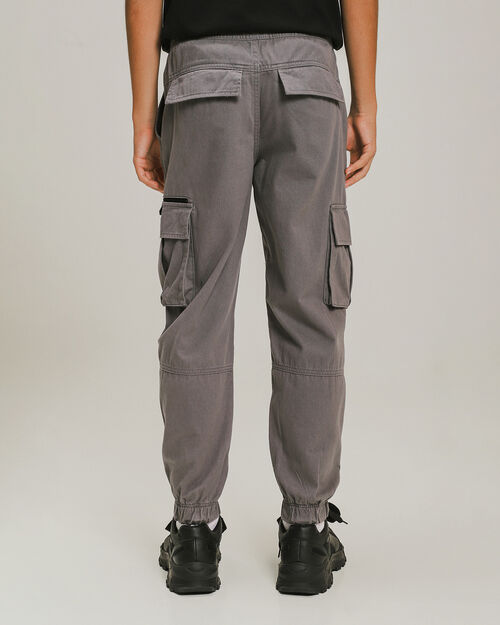 Jogger Bolsillos Cargo Gris